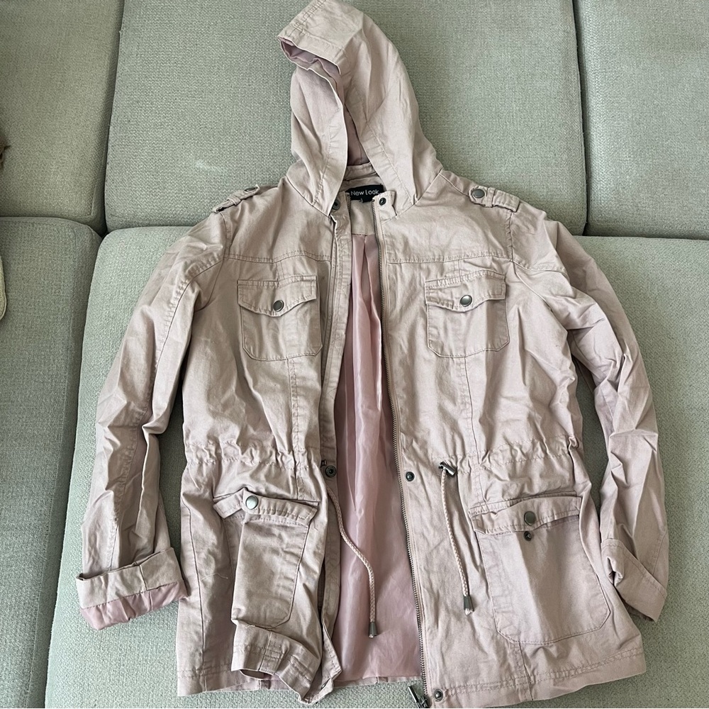 Light pink utility jacket